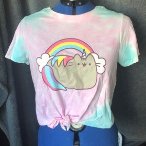 Pusheen Unicorn Crop Top